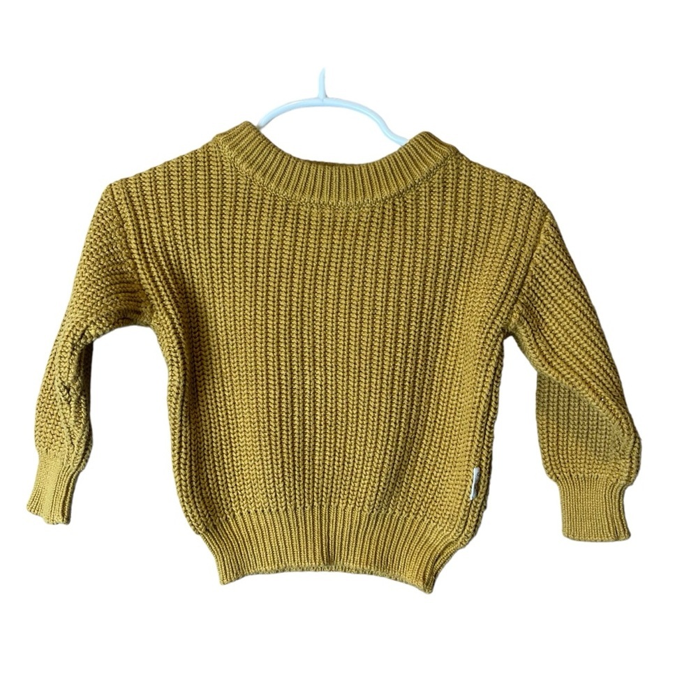 Gigi and Max Mustard Yellow Sweater 3-6M
